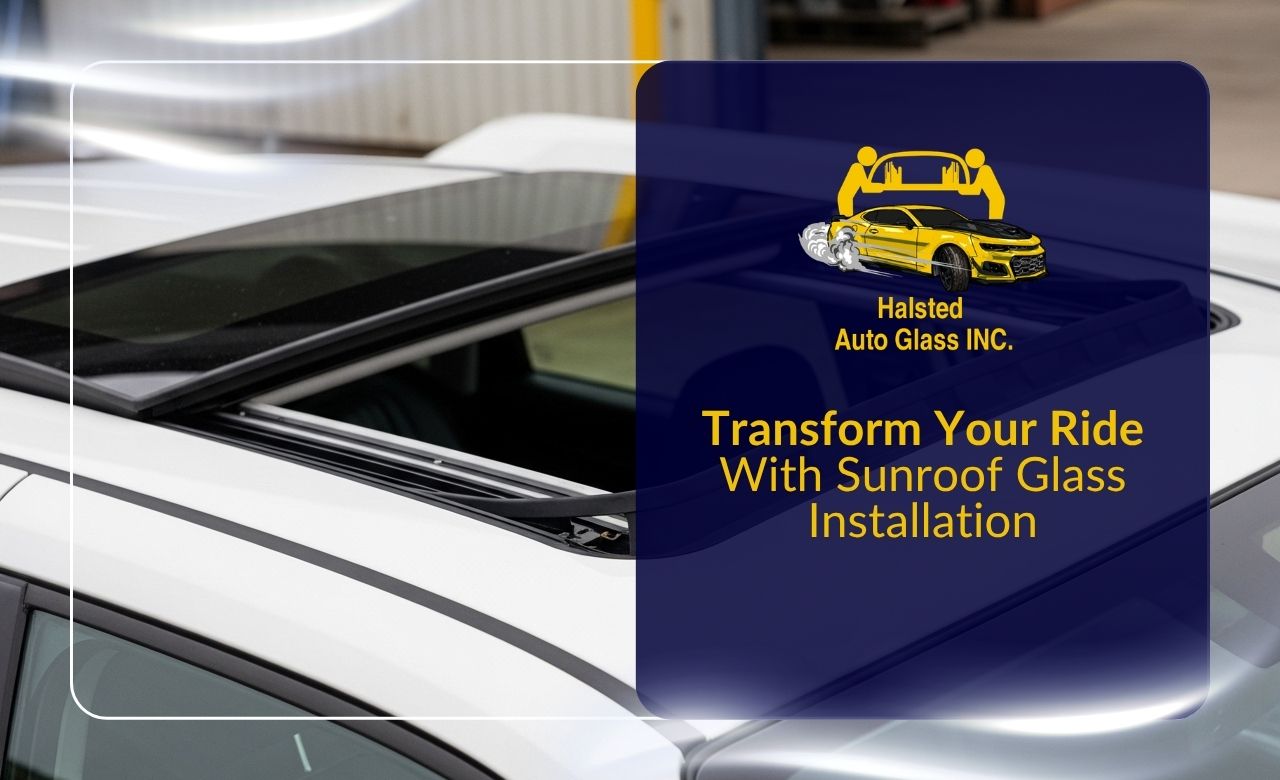 Car sunroof glass installation in Chicago for a brighter ride