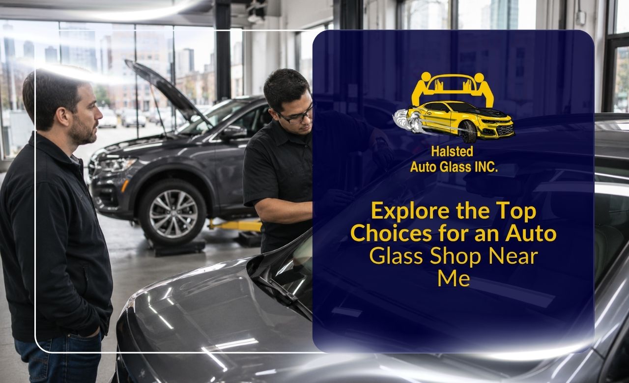 Auto glass shop near me for windshield service and clear driving visibility