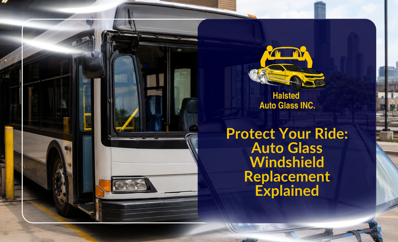 Bus windshield replacement in Chicago, IL for safer driver visibility
