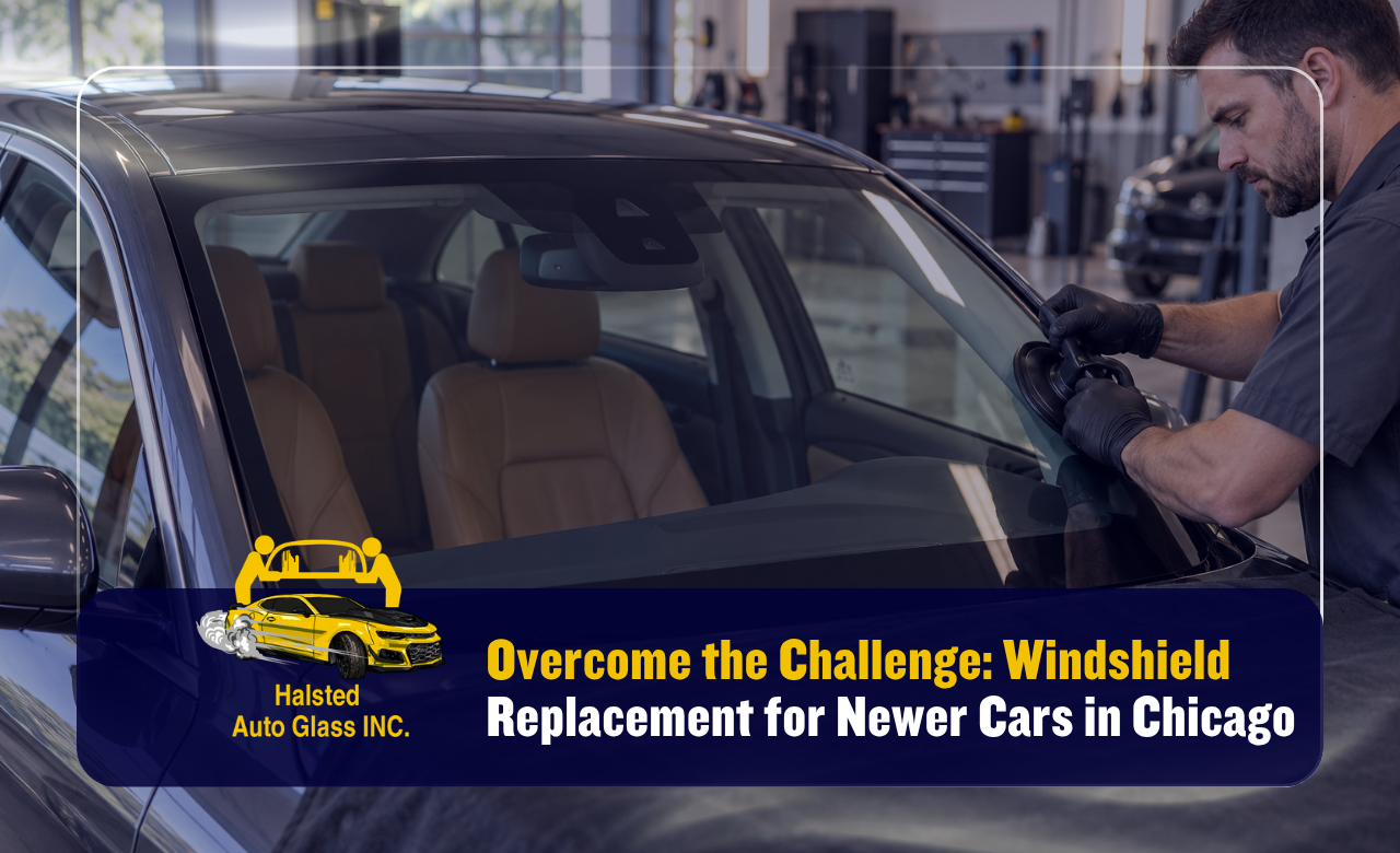 Windshield replacement for newer cars in Chicago with modern windshield technology